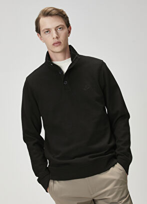 Beymen Club Black Collar Zipper Sweatshirt - 3
