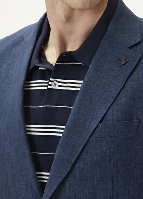 Beymen Club Navy Blue Linen Jacket - 8
