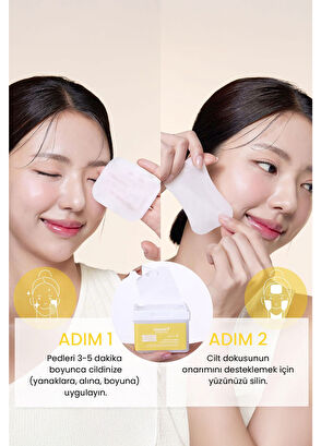 Dermal Vitamin Glow Toner Pad 120 Pieces Skin Brightening and Vitamin Complex Tonic Pad 180 ml - 5