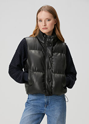 Beymen Club Black Puffer Vest - 4