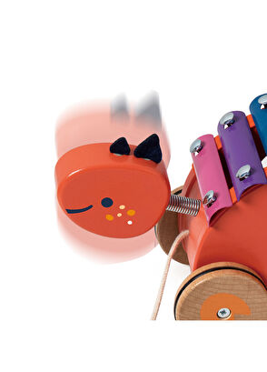 Classic World Ahşap Çekçek Dinozor Ksilofon - 4