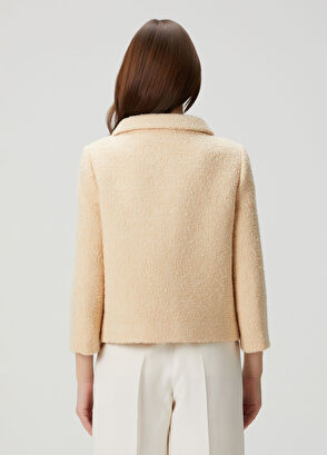 Valentino VGold Krem Yün Ceket - 4