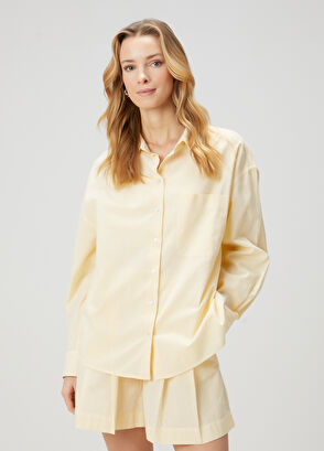 Beymen Club Yellow Striped Shirt - 5