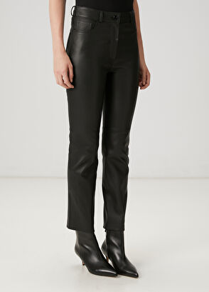 Beymen Club Black Leather Pants - 4