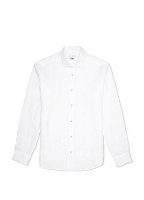 Beymen Club White Linen Shirt - 9