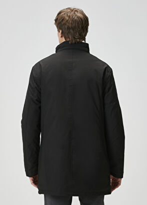 Siyah Uzun Mont - Görsel 5