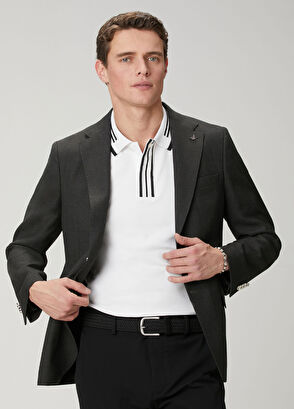 Beymen Club Beyaz Comfort Fit Patı Ve Kol Ucu Çizgili Polo T-s - 9