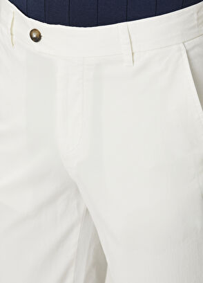 Beymen Club Slim Fit Krem Twill Chino Pantolon - 4