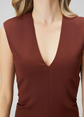 Beymen Club Kiremit Drapeli Uzun Elbise - 7