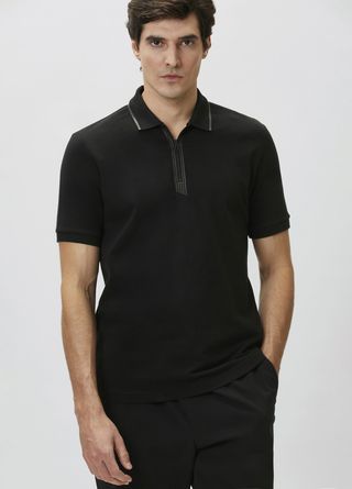 Network N-Tech Siyah Fermuarlı T-shirt