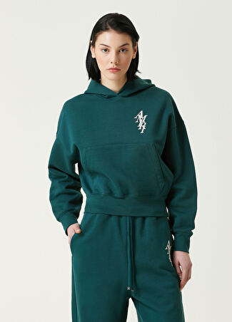 Amiri Kadın Yeşil Kapüşonlu Sweatshirt Xs