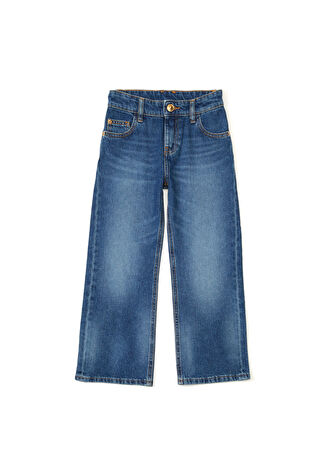 Versace Erkek Çocuk Mavi Jean Pantolon 6 Yaş