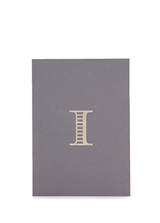 Aa Paper&co Monogram A5 Harf Baskılı Not Defteri Gri -1