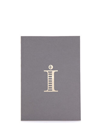 Aa Paper&co Monogram A5 Harf Baskılı Not Defteri Gri -1