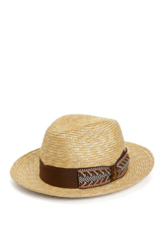 Borsalino Erkek Bej Hasır Şapka 60