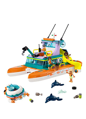 Lego Kız Çocuk 41734 Friends Deniz Kurtarma Teknesi -1