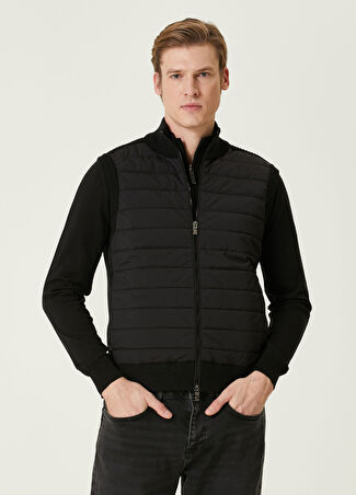 Beymen Collection Collection Erkek Siyah Kapitoneli Triko Yelek S