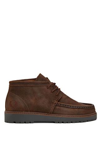 Fred Perry Erkek Kenney Mid Waxed Tütün Ayakkabı Kahverengi 41