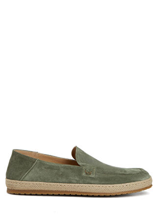 Stuart Weitzman Erkek Bala Yeşil Süet Loafer 10 Uk