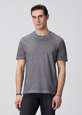 Network Erkek Parça Boya Pike Comfort T-Shirt Gri Xs