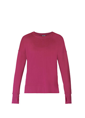 Sweaty Betty Kadın After Class Longline Kırmızı Spor Sweatshirt S -1