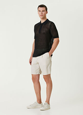 Emporio Armani Erkek Bej Pilili Bermuda 54