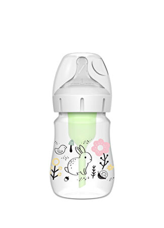 Dr.brown's Bebek Orman Tavşan Desenli Pp Geniş Ağız Antikolik Options+ Biberon 150 Ml 0+ Ay -1