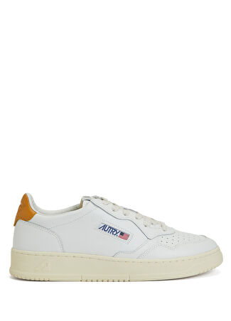 Autry Erkek Beyaz Hardal Deri Sneaker Sarı 42 -1
