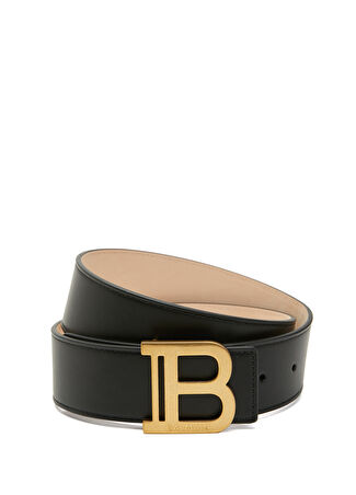 Balmain Kadın Siyah Deri Kemer 85 -1