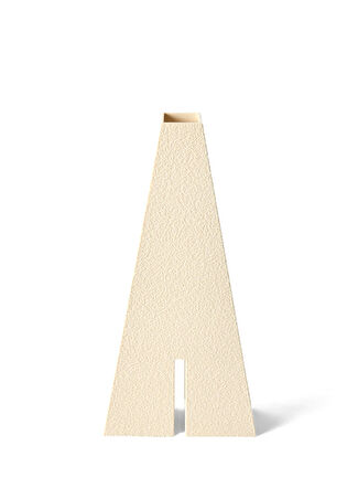 Das Pieces Obelisk No:2 Bej Dekoratif Vazo