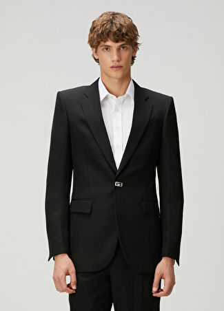 Givenchy Erkek Slim Fit Siyah Yün Ceket 50 It