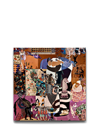 Eudoimoniart Chess 120x120 Cm Tablo Çok Renkli -1
