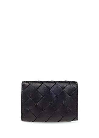 Bottega Veneta Kadın Siyah Deri Cüzdan -1