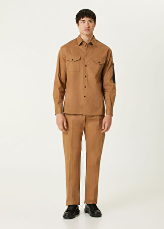 Mcqueen Erkek Bej Logo Detaylı Pantolon 50 It