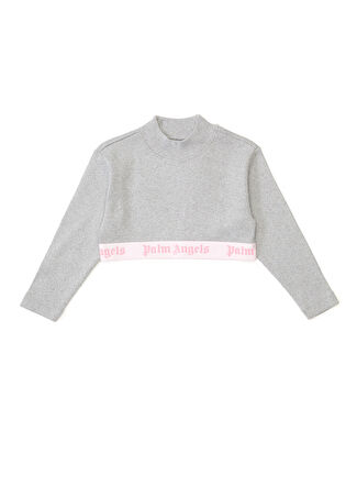 Palm Angels Kız Çocuk Silver Pembe Cropped Bluz 4 Yaş