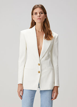 Balmain Kadın Beyaz Ceket 34 It