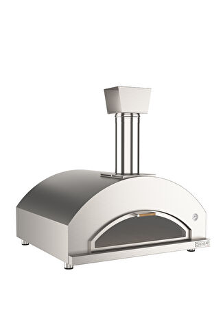 Oveneat Quintetto Pizza Odun Ateşli Gümüş Rengi Stainless Steel Fırını -1