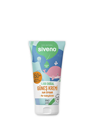 Siveno Bebek Doğal İçerikli Güneş Kremi 50 Ml Şeffaf -1