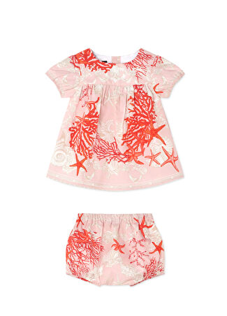 Versace Kız Çocuk Barocco Pembe Elbise 3-6 Ay