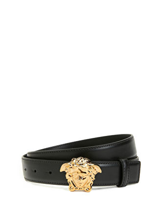 Versace Erkek Siyah Deri Kemer 90 -1