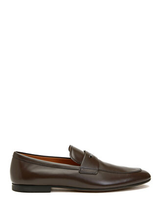Tod's Erkek Kahverengi Deri Loafer 8 Uk -1