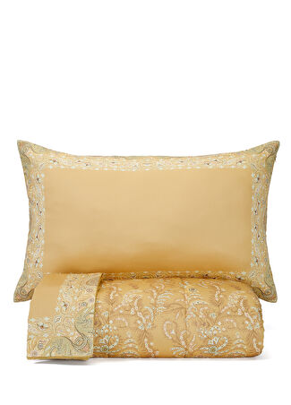 Etro Home Bej Çiçek Desenli Yatak Örtüsü -1