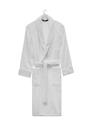 Soft Cotton Deluxe Beyaz Pamuklu Erkek Bornoz -1
