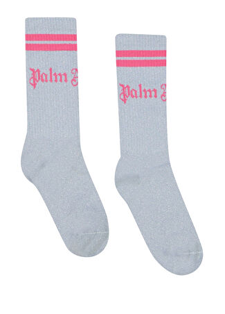 Palm Angels Kız Çocuk Silver Pembe Çorap Iii