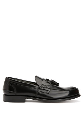 Church's Erkek Siyah Deri Loafer 7.5 Uk -1