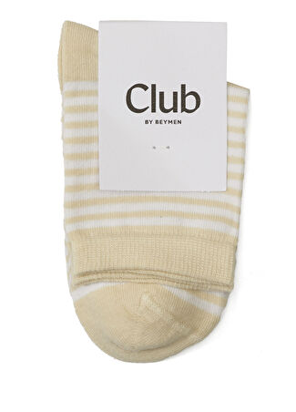 Beymen Club Club Kadın Bej Çizgili Çorap