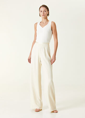 Taller Marmo Kadın Beyaz Wide Leg Pantolon 38 It