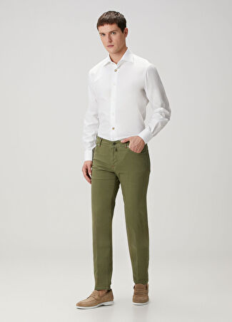 Kiton Erkek Haki Jean Pantolon 37 Us