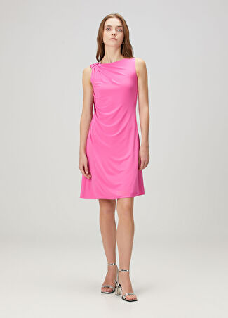 Versace Kadın Pembe Mini Kokteyl Elbise 38 It