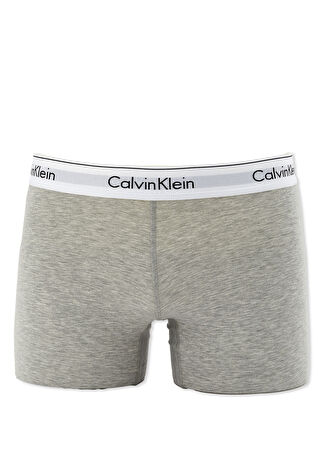 Calvin Klein Kadın Gri Logolu Boxer Xs